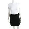 Pre-owned|Tory Burch Womens Textured Knit Metallic Mini Skirt Black Size 2