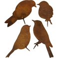 thumbnail image 1 of Pájaros de Metal Sailing 4 Uds Óxido Natural, 1 of 5