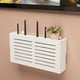 thumbnail image 3 of Ounissouiy Estante para enrutador WiFi para gestión y almacenamiento de cables, estante para enrutador Wifi montado en la pared, caja de Almacenamiento y organización del hogar D, 3 of 6