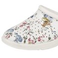 thumbnail image 2 of Dek - Zuecos de piel estampado de flores para chica mujer (Blanco), 2 of 2
