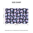 thumbnail image 4 of Placemats Set Of 4 / 6, Crystal Flower Skull Placemats For Dining Table Indoor/Outdoors Heat Resistant Washable Placemats 18" X 12", 4 of 8