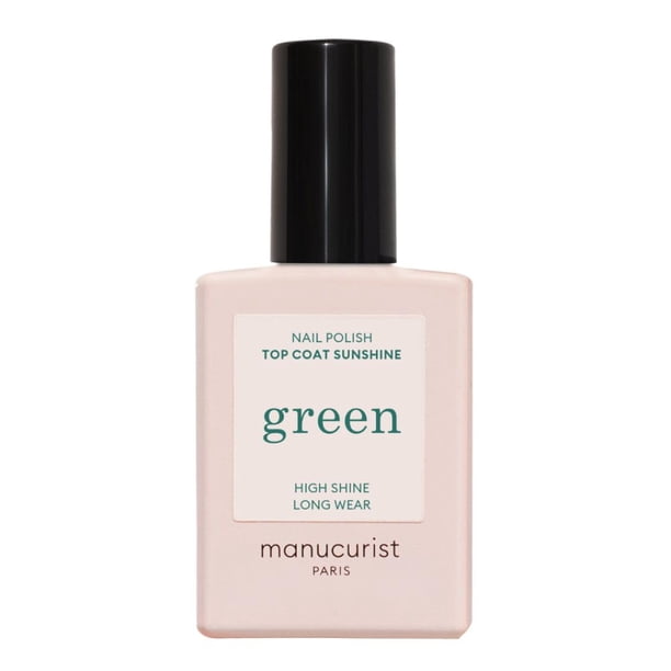 Manucurist - Esmalte de uñas Green Sunshine - Capa superior vegana - 12-Free - Ingredientes vegetales (69%) - Hecho en Francia - 0.5 fl oz