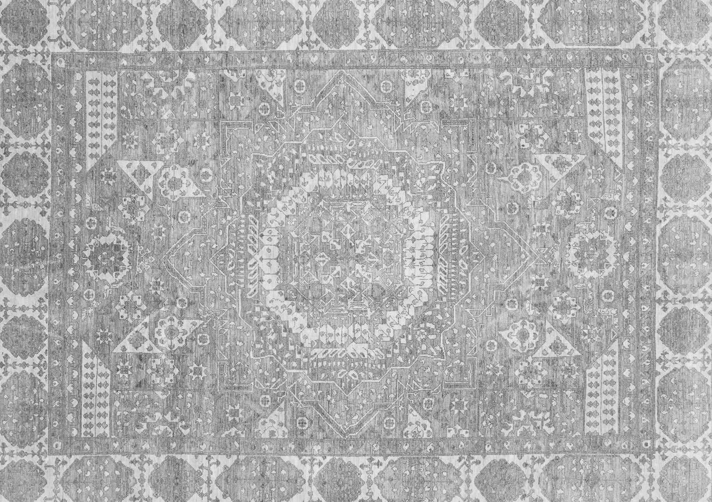 Ahgly Company Indoor Rectangle Oriental Gray Traditional Area Rugs, 3