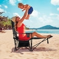 thumbnail image 2 of Costway Folding Camping Chair with Detachable Footrest, Grey, 2 of 10