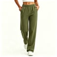 thumbnail image 4 of VBVC Women's Straight Leg Sweatpants , Soft Stretchy Lounge Trousers For Women , Ladies' Y2K Casual Active Pants with Pockets, S-2XL, 4 of 7