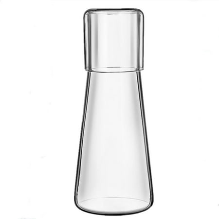 

Japanese Style Clear Water Carafe Set Large Capacity Glass Kettle with Cup