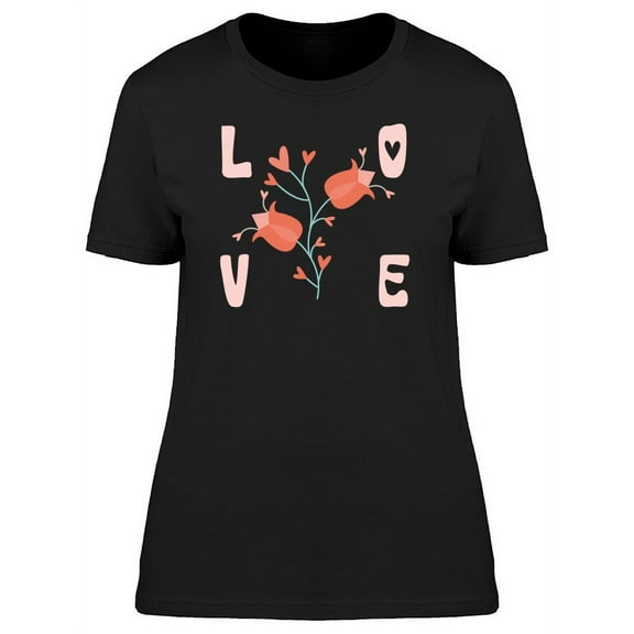 Love Roses Doodle Tee Women's -Image by Shutterstock