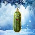 thumbnail image 3 of Wadada 2D Christmas Decorations, Acrylic Pickle Christmas Tree Hanging Ornament, Cucumber Shape Ornaments, Cute Mini Cucumber Christmas Pendant, Holiday Parties and Christmas Decorations, 3 of 5