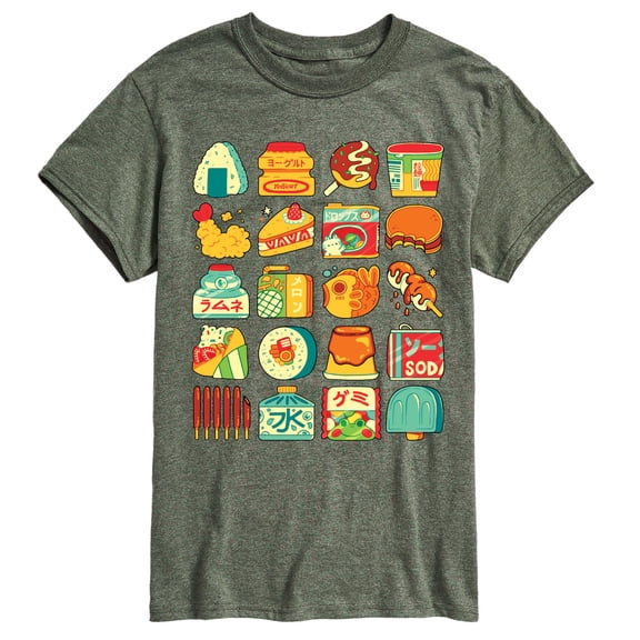Instant Message - Japanese Snacks Oversized Short Sleeve Graphic T-Shirt