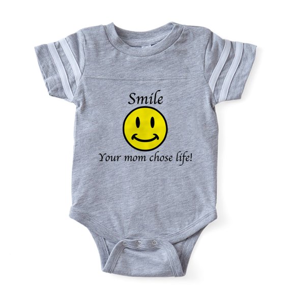 CafePress - Smile Jesus - Cute Infant Baby Football Bodysuit