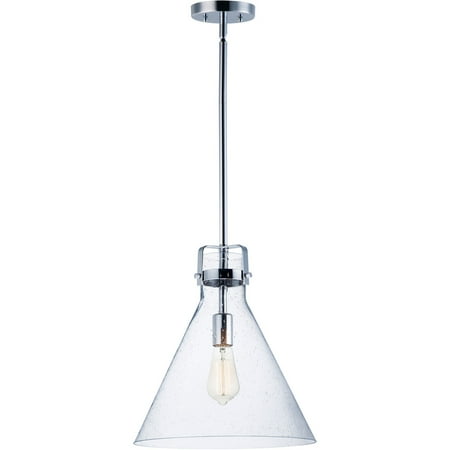 

Pendants 1 Light Fixtures With Polished Chrome Finish Steel and Glass Material MB 14 60 Watts