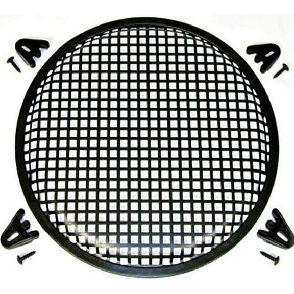 10'' Inch Car Audio Speaker Sub Woofer Subwoofer Metal Black Waffle Grill Cover