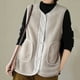 thumbnail image 4 of HongQid Womens Fleece Jacket Vest Sleeveless Fuzzy Sherpa Jackets Casual Coats Fall Winter Womens Tops, 4 of 4