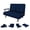 Blue double bed, variant on Leavader 3 in 1 Convertible Folding Sofa Bed with 5-Position Adjustable Backrest, Single Sleeper Chair Lounger Fold Flat Guest Bed 72.5" Blue with Pillow for Small Space Living Room Bedroom Office