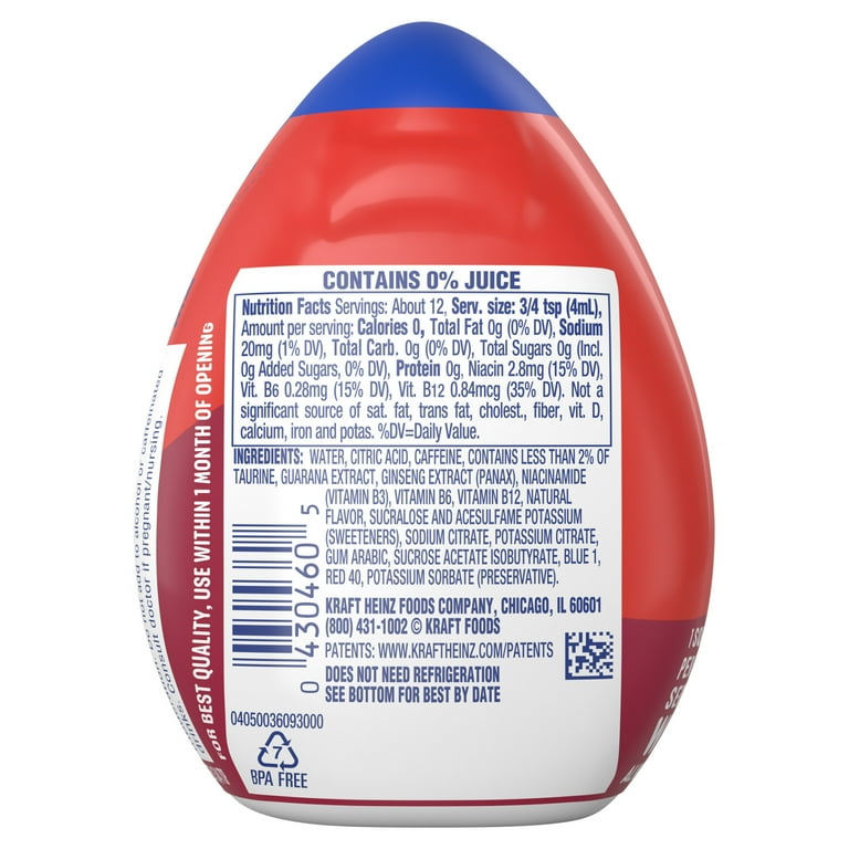 MiO Energy Black Cherry Flavor Drink Mix, Caffeine Boost, Sugar