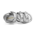 thumbnail image 3 of Dream Pairs Kids Girls Boys Summer Open Toe Sandals with Adjustable Strap Buckle Shoes Toddler/Little Kid SDSD2210K SILVER Size 1, 3 of 5