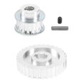 thumbnail image 2 of 2Pcs Metal Synchronous Pulley Gear Motor Belt Gear Drive Wheel Gear S/N Cj0618 Mini Lathe Gears Metal Cutting Machine Gears, 2 of 5