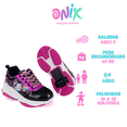 thumbnail image 5 of Tenis Patín Onix Unicornio Rock Roller Skate Cats Negro Shine Con Rueda Retráctil Para Niña, 5 of 5
