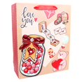 thumbnail image 4 of Valentine's Day Gift Bag: 16PCS Patterned Gift Tote Bag Paper Bags with Handles, 4 of 9