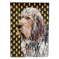 Otterhound Candy Corn Halloween House Flag