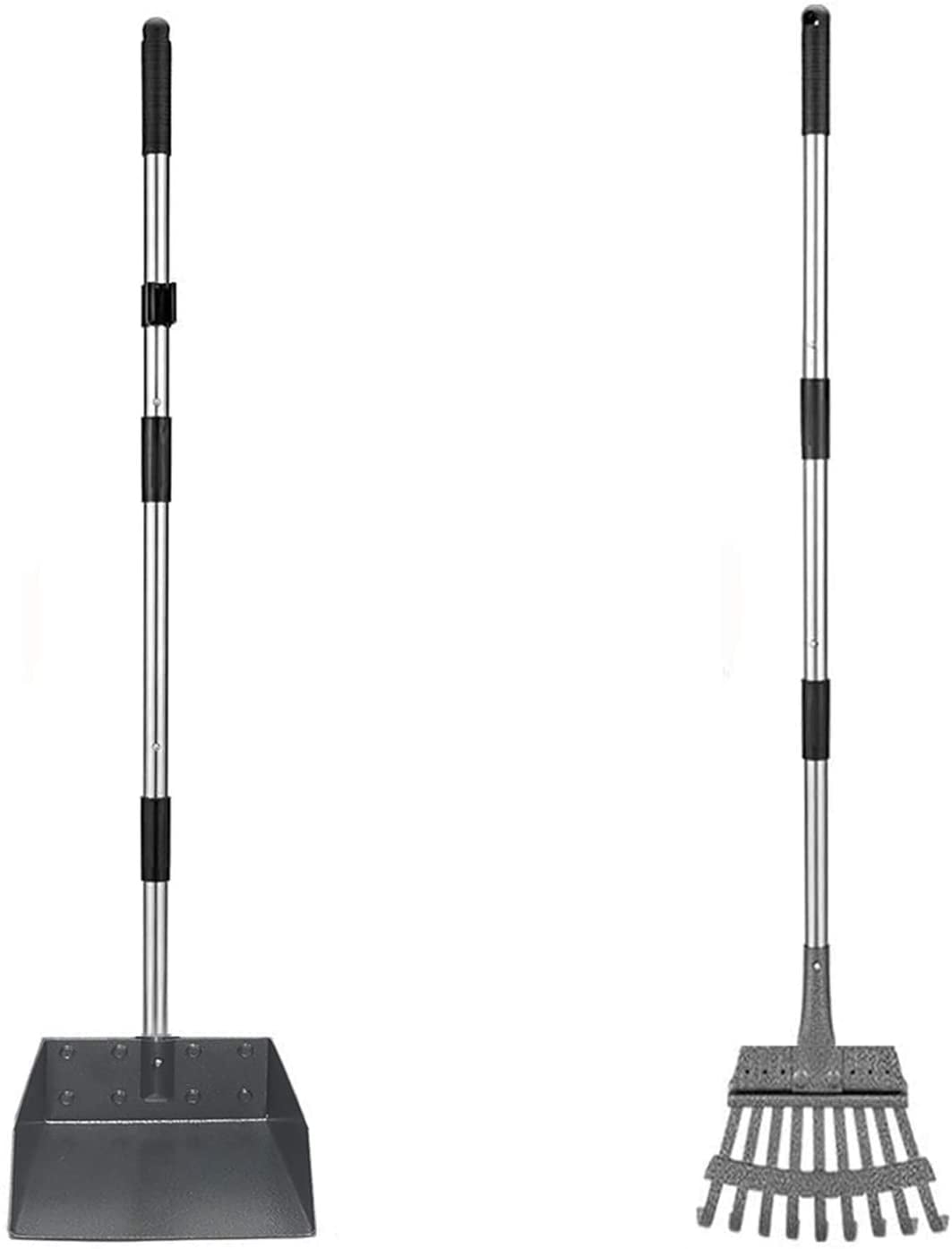 Pet Pooper Scooper, Height Adjustable Dog Poop Scoop Removal Picker