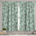 thumbnail image 2 of Ambesonne Floral Valance & Curtain, Romantic Inspirations, 55"x36", Seafoam Sage Green, 2 of 6