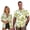 Blue Polynesian, variant on Polynesian Couple Matching Outfit Men's Button Up Shirt Fashion Summer Beach Shirts Workwear and Women's Short Sleeve Shirts Light Hawaiian Outfits