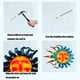 thumbnail image 4 of Decoración de Pared de Sol de Metal - Arte de Pared de Metal para Exteriores Arte de Pared de Sol de Patio Decoración Colgante para Interiores y Exteriores, 4 of 7