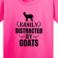 thumbnail image 4 of Inktastic Easily Distracted by Goats Youth T-Shirt, 4 of 5