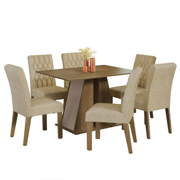 Juego de Comedor Madesa Fabiana Mesa y 6 Sillas