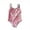 Pink, variant on Shadoumai Girls Swimsuit One Piece Size 12-14 Keyhole Girls Swimwear Tankini Lightweight Cute Printed Bathing Suit Adjustable Straps Swimwear Set Girl