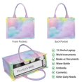 thumbnail image 2 of Large Capacity Tote Bag,Dreamy Pastel Sky Handbag Fashion Luxury Tote Bag,15.7"x13"x 5.1" Inches,Laptop Compatible, 2 of 6
