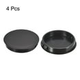 thumbnail image 3 of Uxcell 4Pack 2-11/32" Plastic Hole Plugs Panel Flush Type Knockout Locking Plugs, Black, 3 of 4