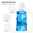 thumbnail image 6 of Easygdp Golden Glitter Butterflies Men's Mesh Basketball Jersey Quick Drying Sleeveless Shirts Fitted Muscle Tank Tops Sport Round Neck T-Shirt - Small, 6 of 9