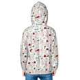 thumbnail image 4 of Kids Boys Girls Zip Up Hoodie - Cute Funny Goat Cartoon Flower Sun Protection Sweatshirt Workout Long Sleeve Jacket, 4 of 7