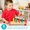 thumbnail image 3 of Melissa & Doug Deluxe Wooden Pound-A-Peg Toy With Hammer - FSC Certified, 3 of 10