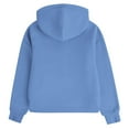 thumbnail image 4 of shoper Girls Zip up Hoodies, Hooded Sweatshirt Long Sleeve Casual Lightweight Hoodies Cute Fall Outfits Outerwear with Pocket 5-14 Years Blue, 4 of 5