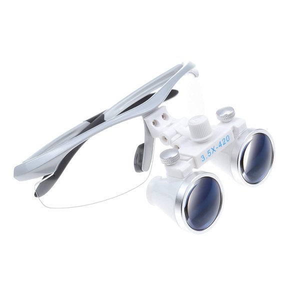 Lupas Binoculares Dental Power 3,5X, Gafas De Distancia De Trabajo De 420Mm