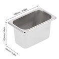 thumbnail image 2 of Bassin en Acier Inoxydable Bol Alimentaire Bassin de Buffet Isolation pour Maison Cantine Repas Hôtels Cuisines, 2 of 5