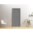 thumbnail image 2 of Sliding Pocket Door 36 x 80 inches / Mela 7001 Painted Grey / Kit Rail Hardware / MDF Interior Bedroom Modern Doors, 2 of 4