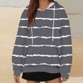 thumbnail image 2 of SHTXOZHI Women's Long Sleeve Hoodies Pullover Tops Drawstring Sweatshirts with Pocket Trendy Fall Outfit, 2 of 5