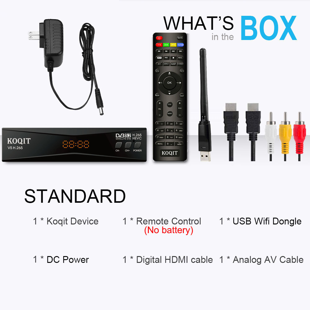 Smart MeeCast H.265 Free To Air FTA Satellite Receiver HEVC DVB-S2 Satellite TV Receiver DVB S2 Galaxy 19 Sat DVB Finder TV Decoder DVB2IP Set top Box