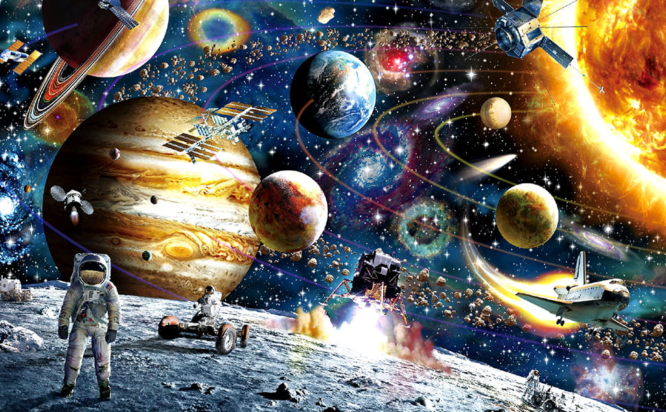 1000 Piece Jigsaw Puzzle Space Traveller Planets Puzzle Adults Teenager SEALED 