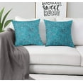 thumbnail image 4 of S4Sassy Blue Cotton Poplin Camellia Kanjiro Printed Sofa Cushion Cover Pillow Case Throw Pillowslip 2Pcs-26 x 26, 4 of 5
