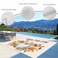 thumbnail image 4 of Fsddascl Thanksgiving Pumpkins Outdoor Rug for Patio/Deck, Non-Slip Large Area Rug 4 x 6 Ft, Fall Harvest Botanical Floral Autumn Indoor Outdoor Rugs Washable Area Rugs, Camping Rug Carpet Runner, 4 of 9