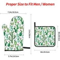 thumbnail image 2 of Cactus Oven Mitts and Pot Holders Sets,Heat Resistant Non Slip Kitchen Gloves Hot Pads with Inner Cotton Layer for Cooking BBQ Baking Grilling, 2 of 6