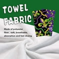 thumbnail image 4 of Mardi Gras Mask Fleur De Lis Kitchen Dish Towels Set of 2, Beads New Orleans Carnival Drying Hand Towels Baking Cooking Cloth, Masquerade Home Kitchen Decoration 18 x 26 Inch, 4 of 6