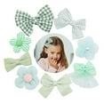thumbnail image 6 of Hair Bows Clips Set,Baby Girl Hair Bow Clips Barrettes Fully Lined Hair Barrettes Alligator Clip for Little Girls Flowers Hair Clips for Girls Hair Accessories for Kids Toddler Infant (Green), 6 of 6