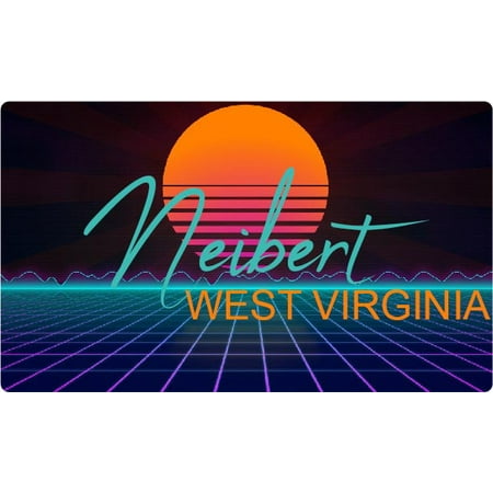

Neibert West Virginia 4 X 2.25-Inch Fridge Magnet Retro Neon Design