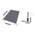 thumbnail image 6 of Waterproof Outdoor Dining Mat & Tent Floor, Camping Cloth, Beach Mat & Sunshade with 4 Ground Nails, 6 of 6